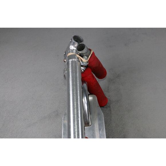 Razor A Kick Scooter Silver Aluminum Folding Scooter Fully Functional Red Grips - Picture 9 of 11